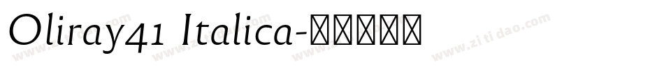 Oliray41 Italica字体转换